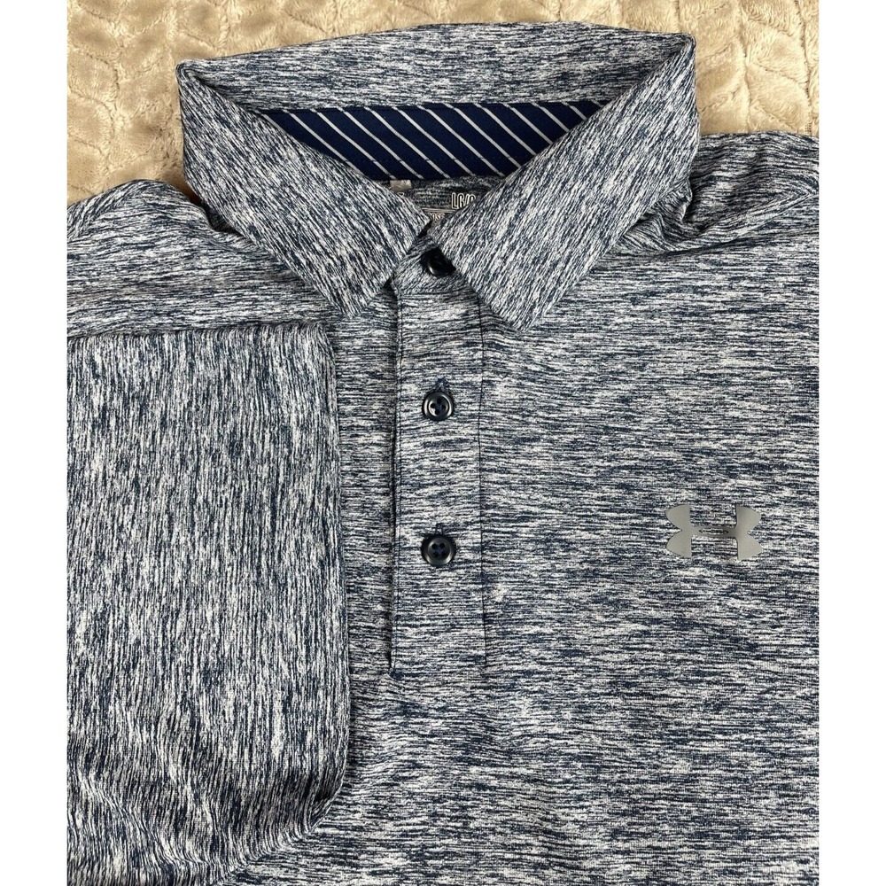 Under Armour Polo Mens L Blue